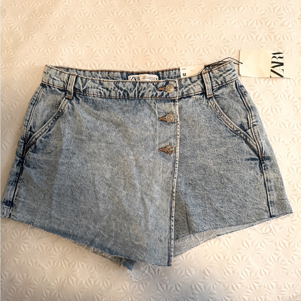 Zara Denim Skort NWT